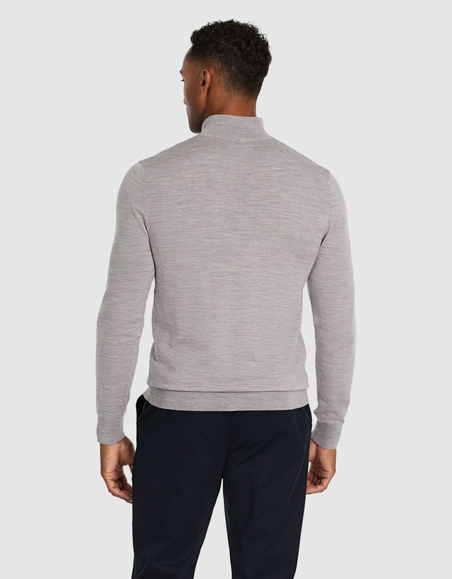 Tarocash - Asher Merino Wool Zip Knit