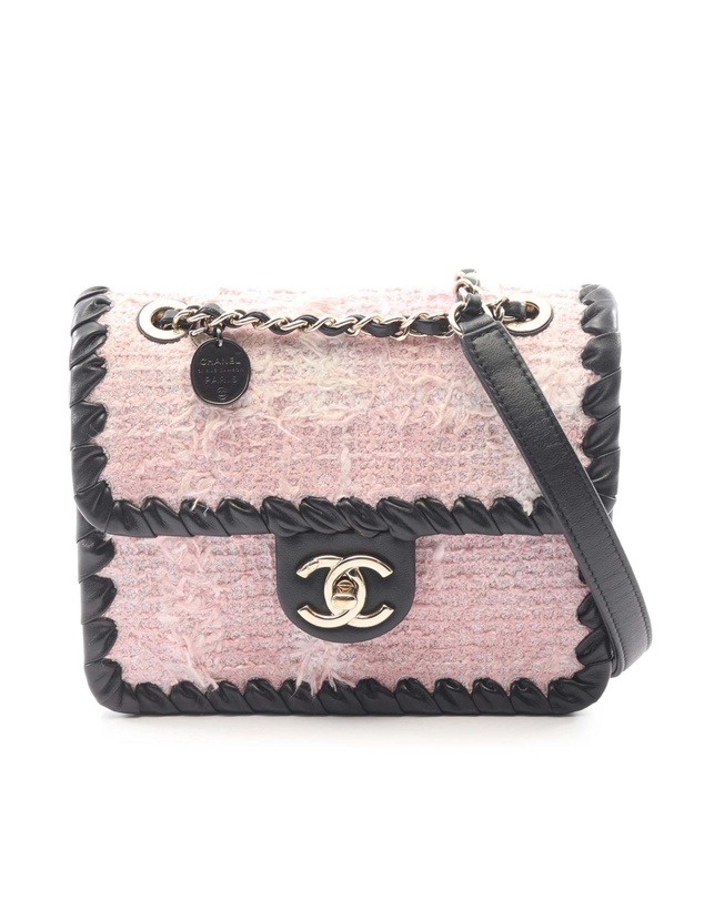 Pre-Loved by Azura Reborn - Pre-Loved Mini CC Tweed My Own Frame Flap Bag