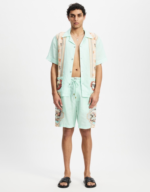 Camilla - Elastic Back Long Walk Shorts