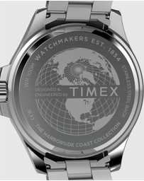 TIMEX - Harborside Coast Multifunction 43mm Stainless Steel Bracelet Watch