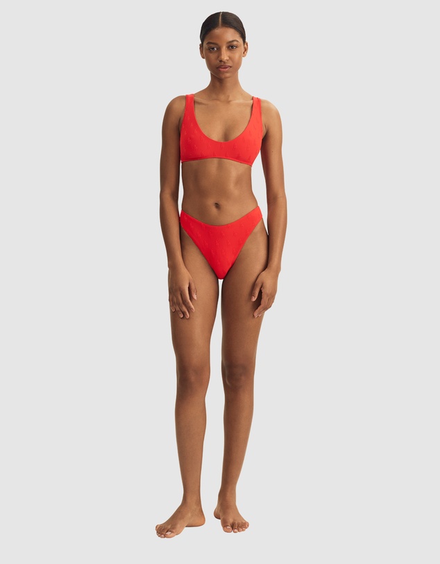 Polo Ralph Lauren - Logo Jacquard Deep Scoop Bikini Top