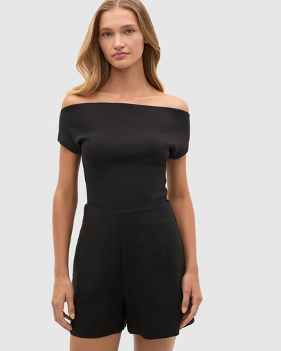 Seed Heritage - Rib Off The Shoulder Top