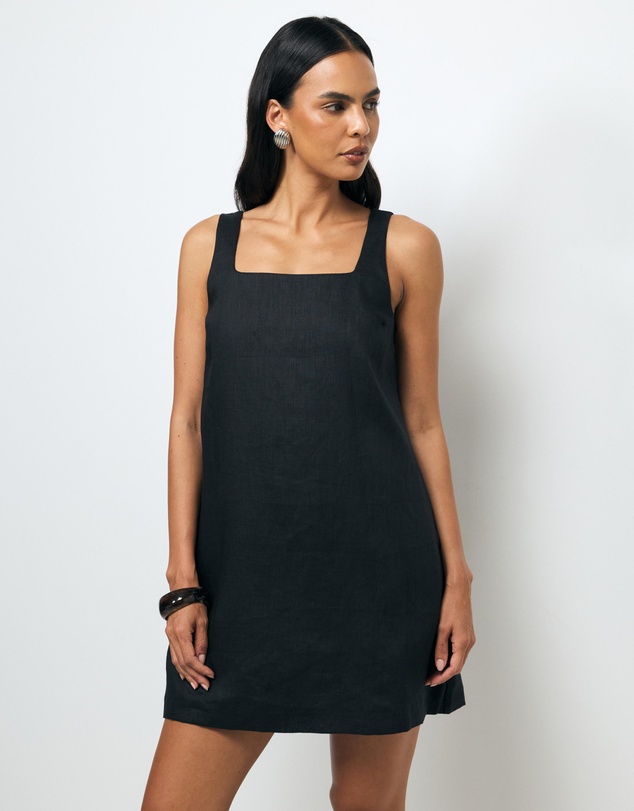 AERE - Kilah Linen Mini Dress