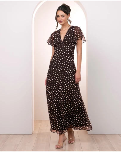 Pilgrim - Avery Flutter Sleeve Maxi