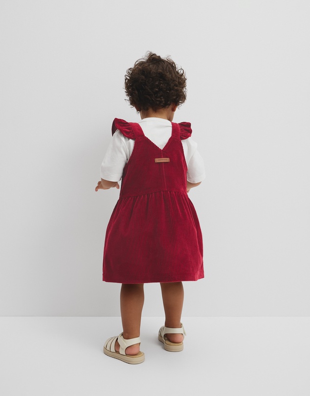 Country Road - Organically Grown Cotton Cord Frill Dress