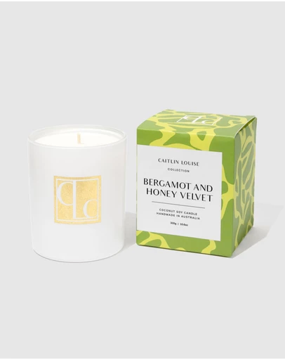 Caitlin Louise Collection - Bergamot & Honey Velvet Candle