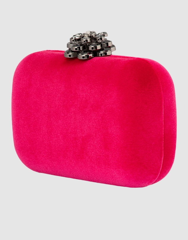 Olga Berg - Emilia Velvet Clutch
