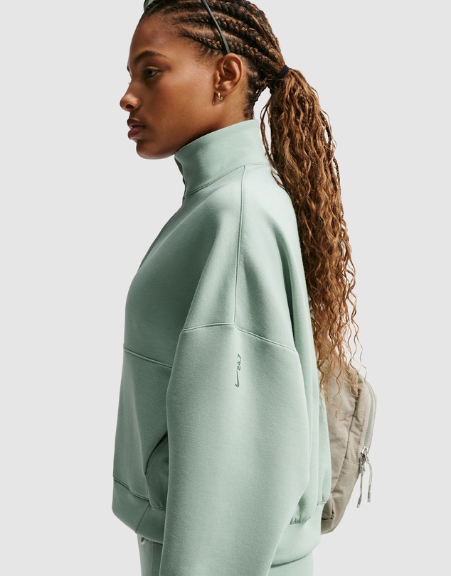 Nike - 24.7 ImpossiblySoft Dri-FIT Oversized 1/2-Zip Top