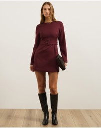 Atmos&Here - Pia Tailored Belted Mini Dress