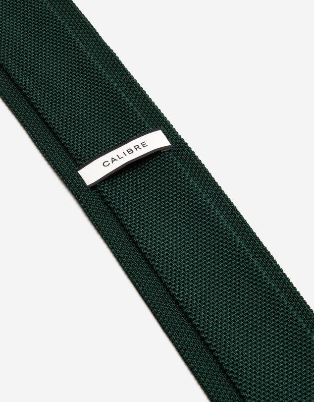 Calibre - Silk Knitted Tie Green