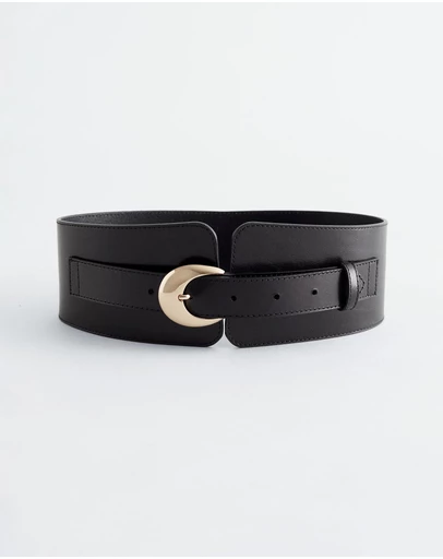 & Other Stories - Wide Leather Waist Belt