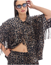 THE TALES - Ibiza Animal Fringed Shirt