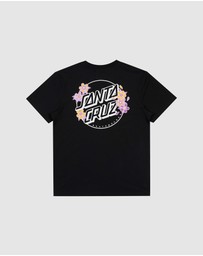 Santa Cruz - OS Blooming Stack Dot Chest Tee - Teens