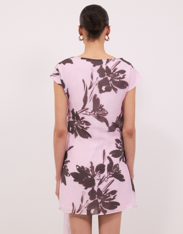 Calli - Lola Floral Print Wrap Detail Mini Dress