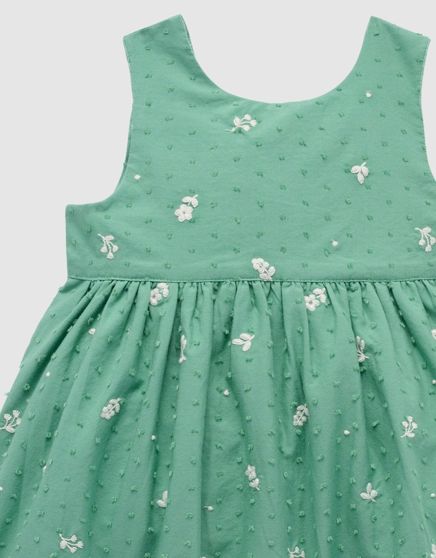 Purebaby - Embroidered Dress -Kids-Babies