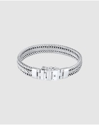 Kuzzoi - ICONIC EXCLUSIVE - Bracelet Link Braided in 925 Sterling Silver