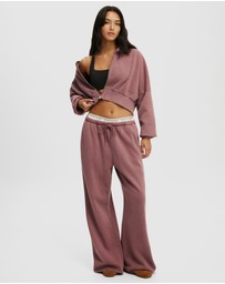 Cotton On Body Active - Active Raw Edge Wide Leg Sweatpants