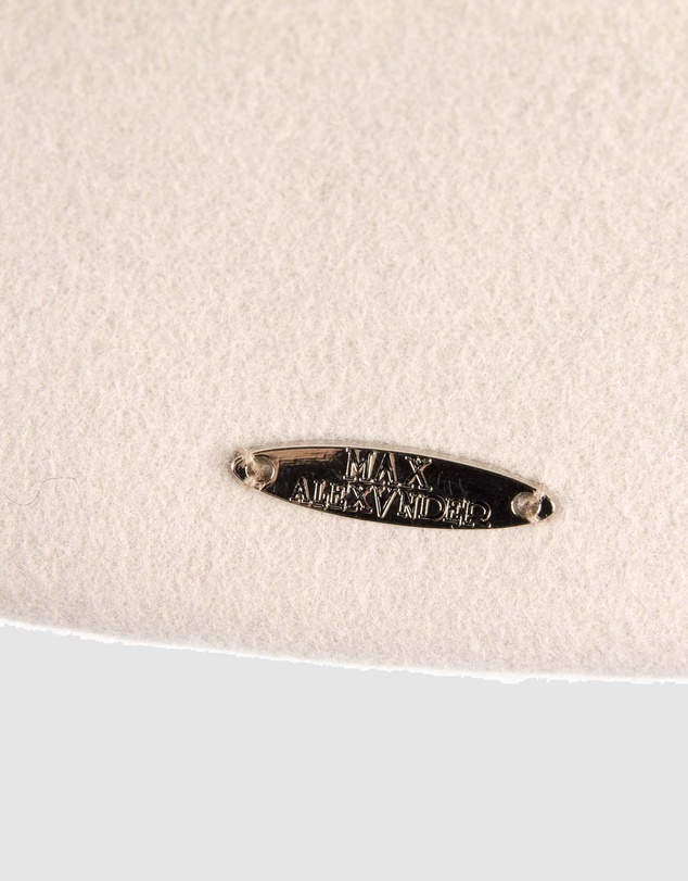 Max Alexander - Felt Cream Pillbox Hat