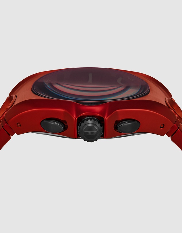 Diesel - D-Curve Red Chronograph Watch