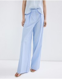 M.N.G - Pinstripe Lyocell Trousers