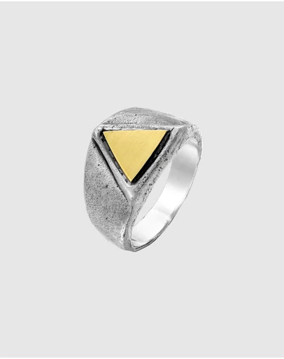 Haze & Glory - ICONIC EXCLUSIVE - Trinity Signet Ring in 925 Silver