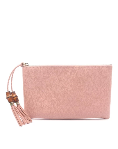 Pre-Loved by Azura Reborn - Pre-Loved Calfskin Bamboo Clutch