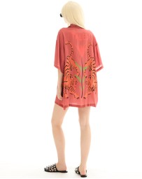 THE TALES - Crouching Tiger Silk Shirt Dress