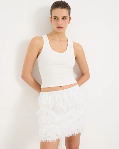 Calli - Frankie Fringe Tassel Mini Skirt