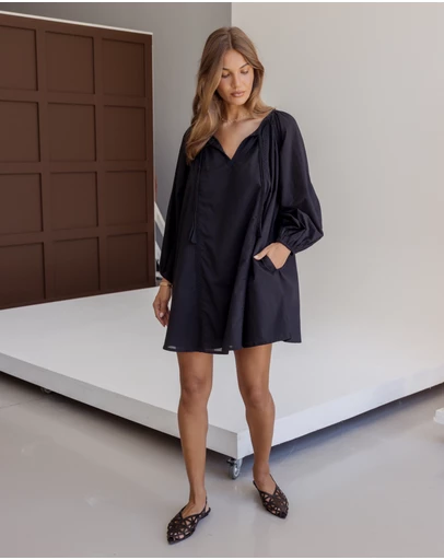 ALEXANDRA - Silta Dress Black