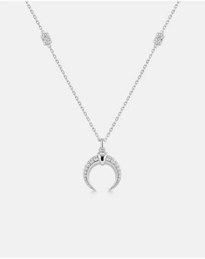 Ania Haie - Ania Haie Silver Reversible Horn Necklace