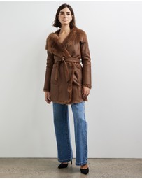 West 14th - Chelsea Slouch Shearling Coat