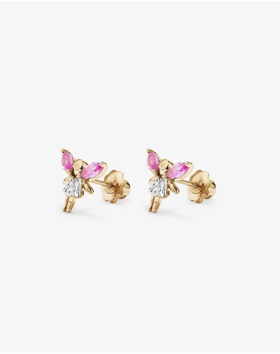 Michael Hill - Children's Cubic Zirconia Fairy Stud Earrings in 10kt Yellow Gold