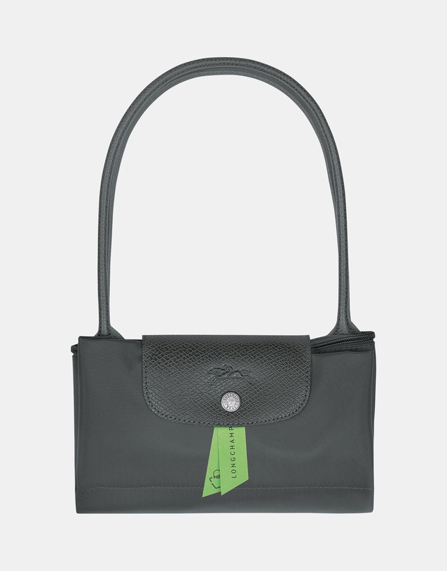 Longchamp - Le Pliage Green Canvas Tote Bag - Medium