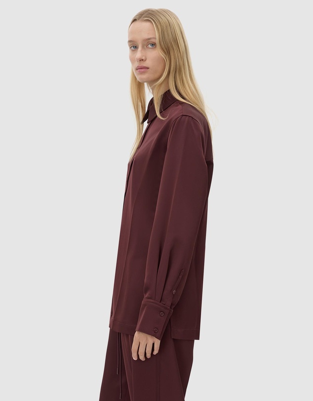 C&M CAMILLA AND MARC - Ground Satin Long Sleeve Shirt