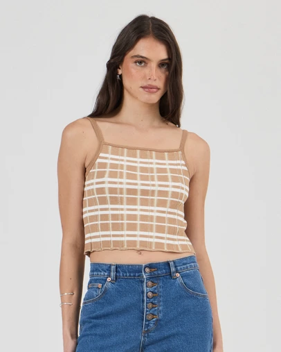 Rolla's - Daybreak Knit Tank Check