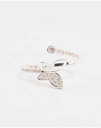 Lovisa - Silver Plated Butterfly Cubic Zirconia Wrapped Ring