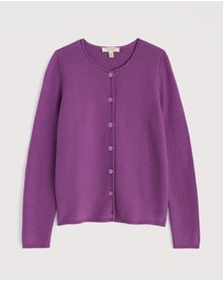 Seasalt - Seasalt Cornwall Purple Makers Jersey Roll Neck Cardigan