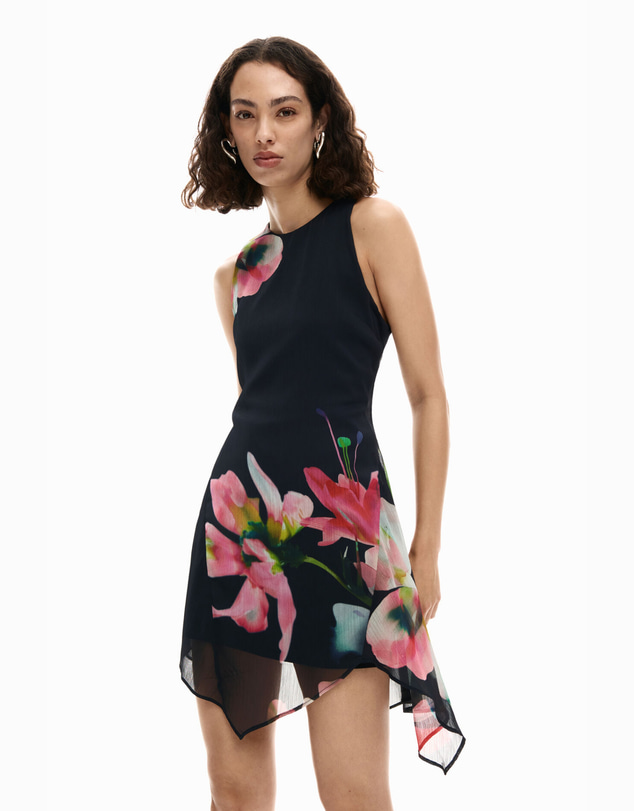 Desigual - Asymmetric floral dress