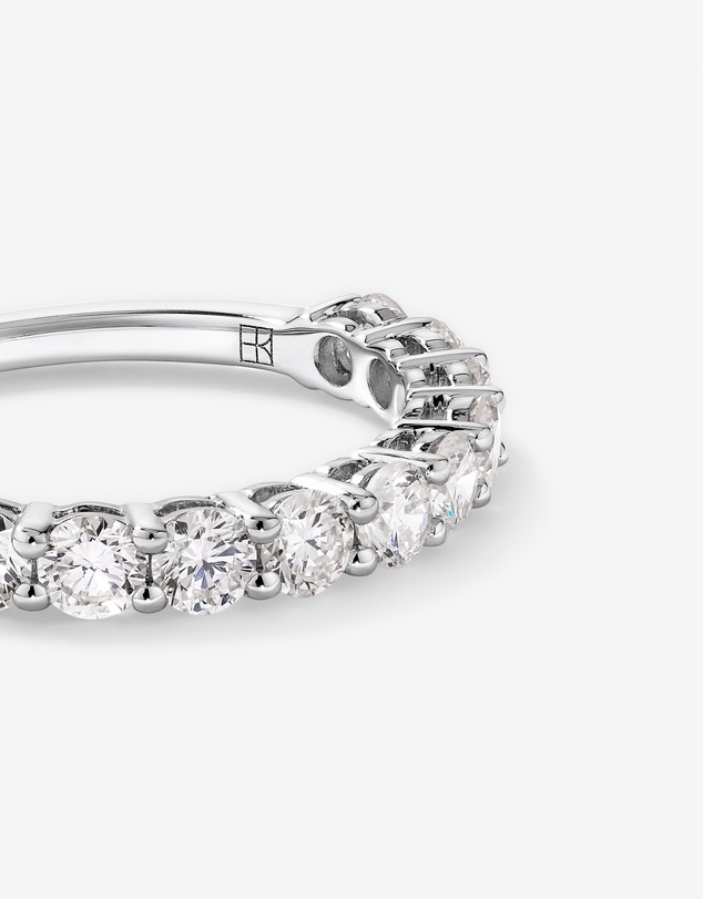 Michael Hill - 1.00 Carat TW Round Brilliant Laboratory-Grown Diamond Wedding Band in 14kt White Gold