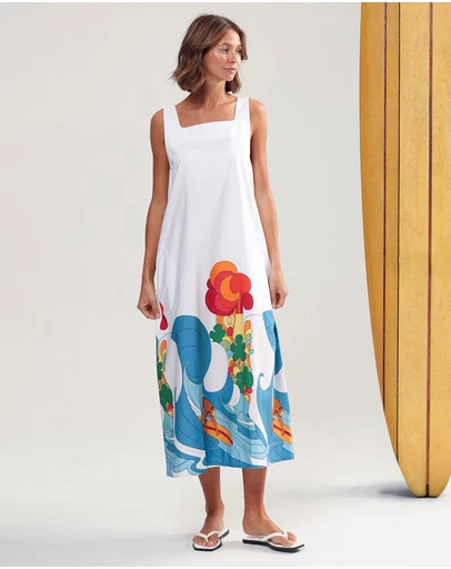Binny - Hang Ten Midi Dress