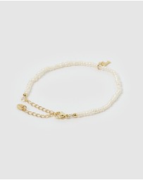 Miz Casa and Co - Pearl Letter F Bracelet