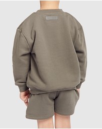 Provence - Crew Neck Sweater and Fleece Short Set