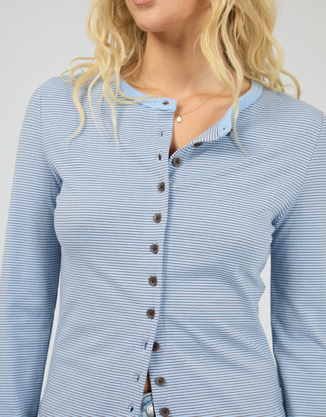 All About Eve - Sami Stripe Long Sleeve Top Blue