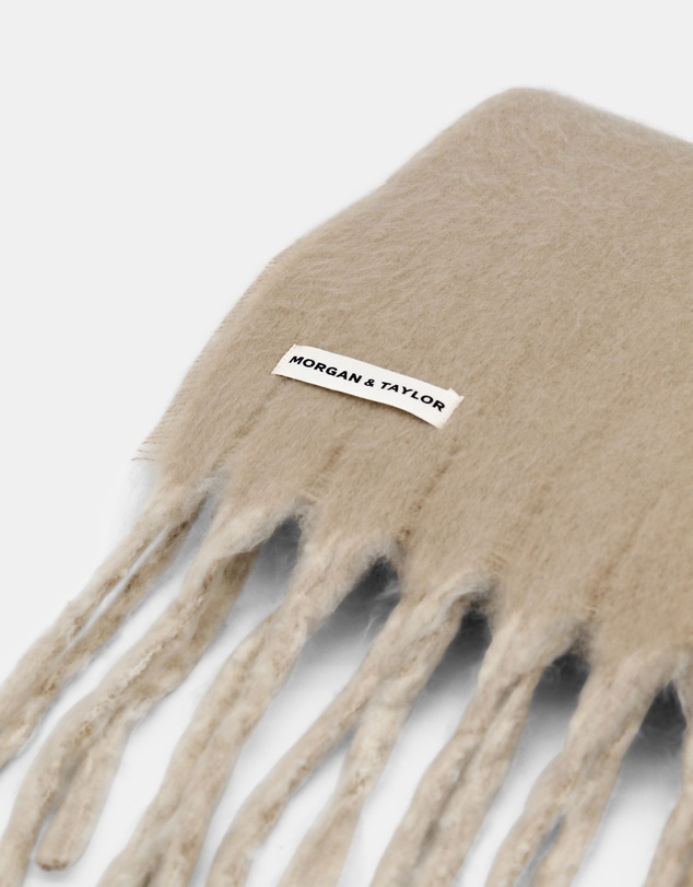 Morgan & Taylor - Hannah Reversible Scarf in Cream