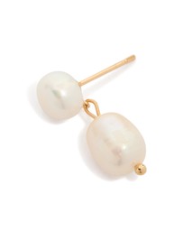 Lovisa - Gold Plated Freshwater Pearl Drop Earrings