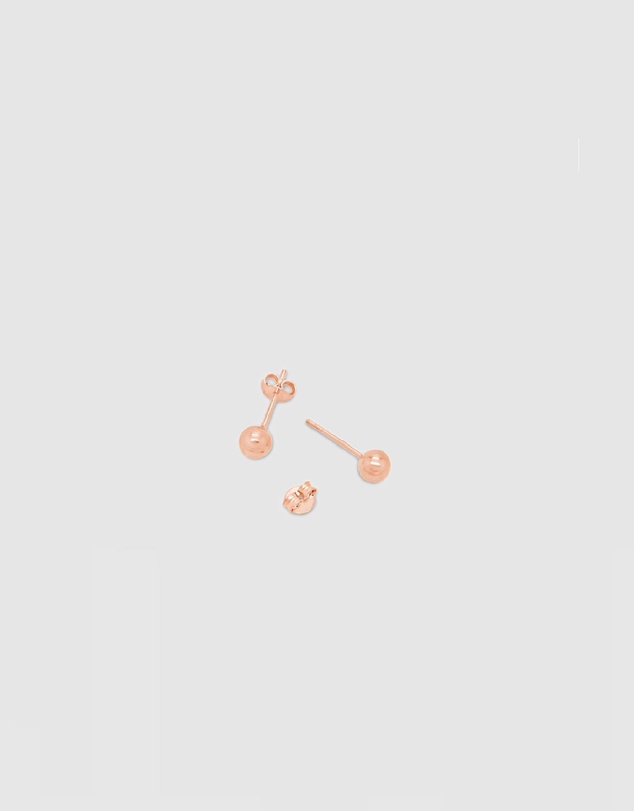 Ichu - Rose Gold Ball Studs