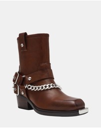 Steve Madden - Void Brown Leather Boots