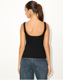 Dazie - Edie Rib Tank Top