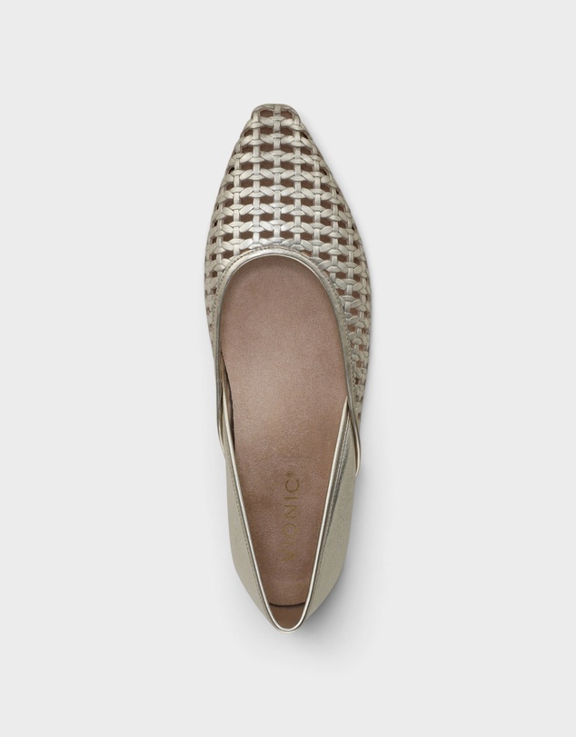 Vionic - Gracia Woven Flat - Gold