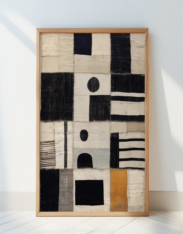 Olive et Oriel - Sewn Fabric by Treechild Art Print